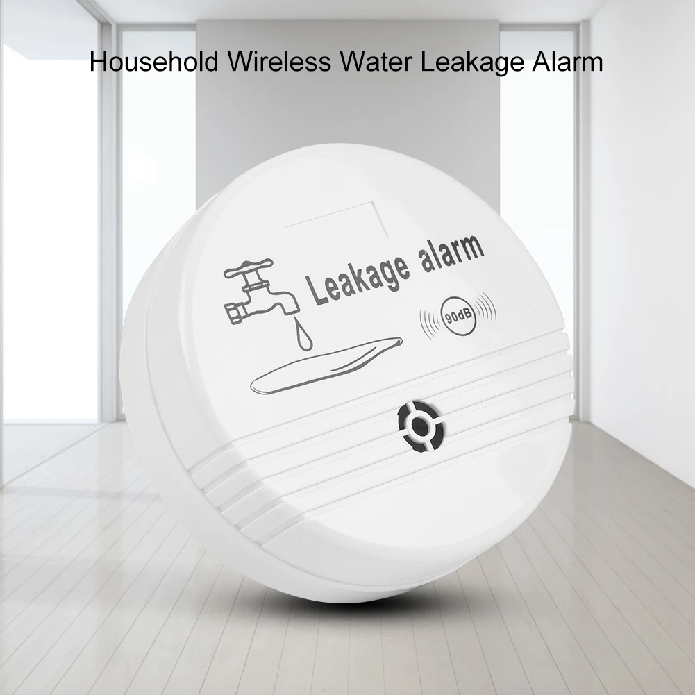 

90dB Household Wireless Water Leak Detector Sensor Water Leakage Alarm for Home Kitchen Toilet Durable