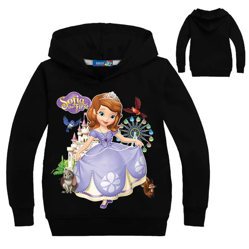 New Spring Girls Sweatshirt Children Sofia Princess Clothes Pink Hooded Shirt For Girls T-shirt Sofia Princess Print Hoodies New Spring Girls Sweatshirt Children Sofia Princess Clothes Pink Hooded Shirt For Girls T-shirt Sofia Princess Print Hoodies