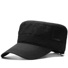 Папа на открытом воздухе длинные фуражки шапки военные мужской тонкий ткань сухой быстро сетки гладкая шляпа большая шляпа мужской большой размер бейсболка 55-61 см