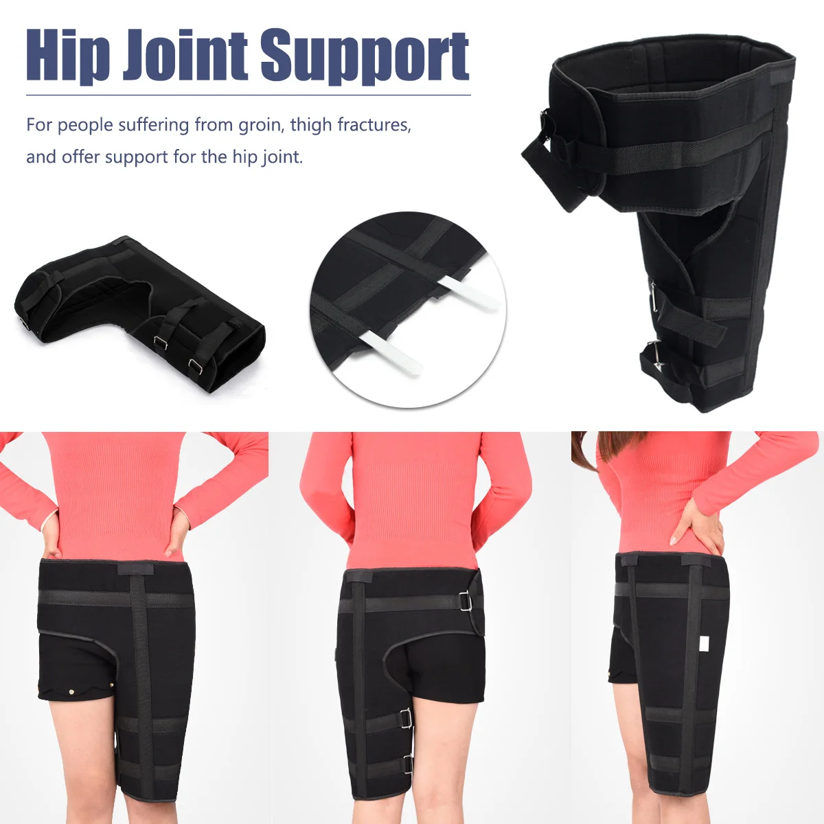 

Groin Support Wrap Hip Joint Support Waist Groin Sacrum Pain Relief Strain Arthritis Protector Hip Thigh Brace Protector