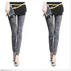 Новые модные женские туфли пикантные Жан Облегающие лосины Эластичный Тонкий леггинсы, узкие брюки дамы джинсы для женщин