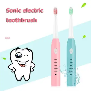 

5 Mode Adjustable Electric Toothbrush Waterproof USB Rechargeable Ultrasonic Automatic Toothbrush With 4pcs Brush Head