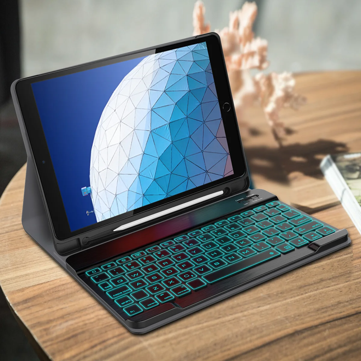Для iPad Air 2019 США отделимые планшеты клавиатура с подсветкой Bluetooth подставки