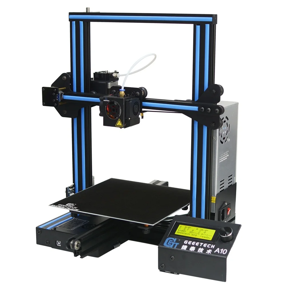

Geeetech A10 Aluminum I3 3D Printer 220*220*260mm Printing Size Fast Assembly Support Remote Control LCD Display 3D Prin
