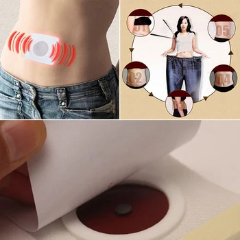 

Safe! Natural ! 30PCS Weight Loss Patchs Magnetic Abdominal Slimming Belly Button Patch Health Beauty Care Slimming Sticker