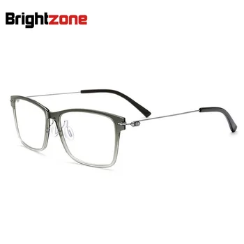 

Tr-90 Nylon Full Rim Glasses Frame Man Full Frame Screw Square Optics Spectacle Frame Factory Outlet Brown Rim Gold Legs Oculos