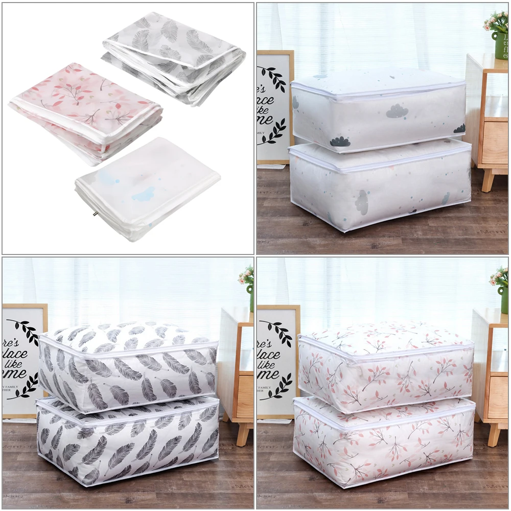 

Quilt Storage Bag Damp-proof Home Organization Travel Luggage Organizer Waterproof Large Clothes Pillow Blanket Storage Bags