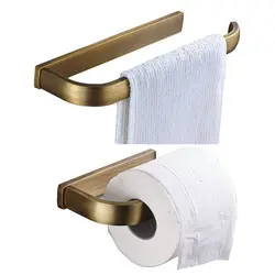 Лейден античный латунное кольцо для полотенца и держатель для туалетной бумаги набор из 2 пачек, набор аксессуаров для ванной комнаты
