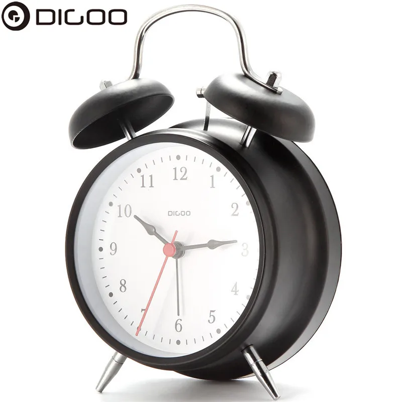 Digoo DG-TBK 4 дюймовые двойные часы-колокольчики серии Ретро Металлические Стильные