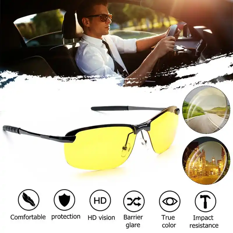 clip on polarized night driving glasses