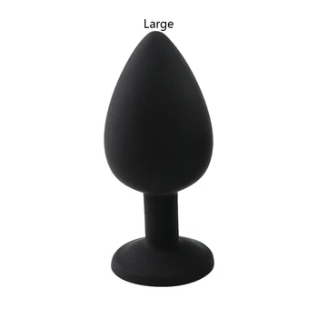 Small Medium Large Silicone Butt Plug with Jewelry Dildo Bullet Vibrator Prostate Massager Anal Sex Toys for Woman Men Gay 5