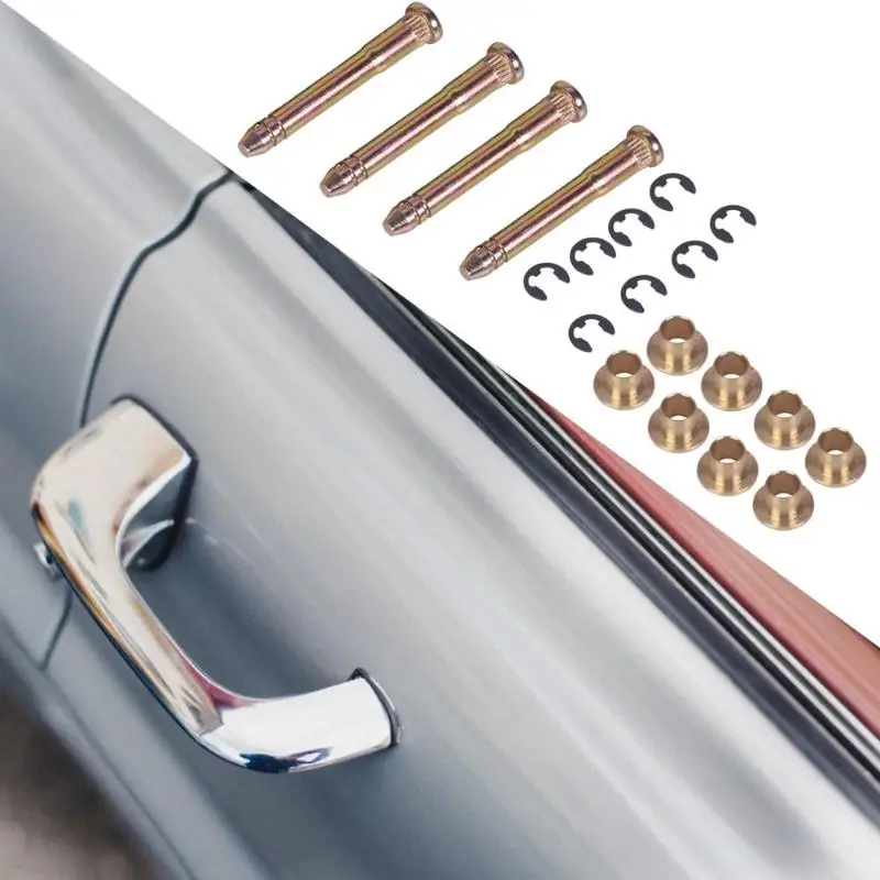 

4 Door Hinge Pins+8 Bushings+ 4 Clips Set for Honda Civic Accord CR-V CRX Prelude CX DX EX SI EG6 B16 D16 EK EG EH EJ