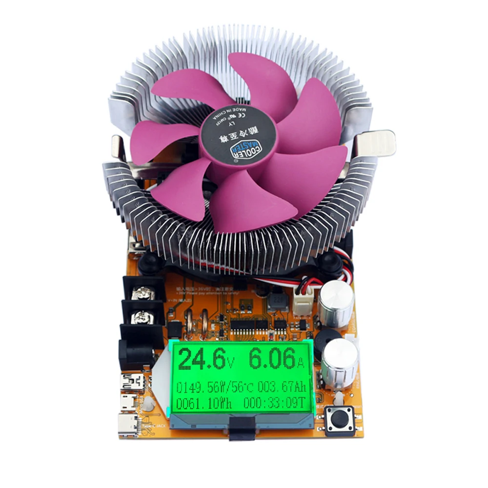 

150W Digital Battery Capacity Tester Voltmeter Adjustable Constant Current Electronic Load Line Aging Testers