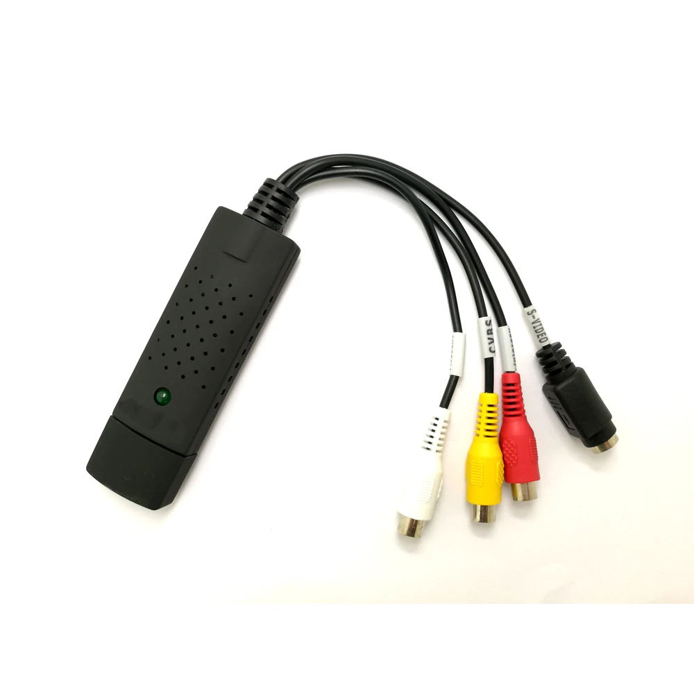 Адаптер видеозахвата Easycap с USB 2 0 4 канальная видеокарта TV DVD VHS 4CH DVR поддержкой Win10 и