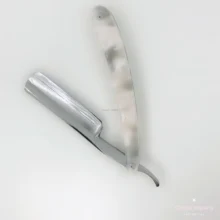 CSB Парикмахерская бритва прямая бритва акриловая бритвенная ручка бритва ручная работа Бритва для бороды с кожаным мешком