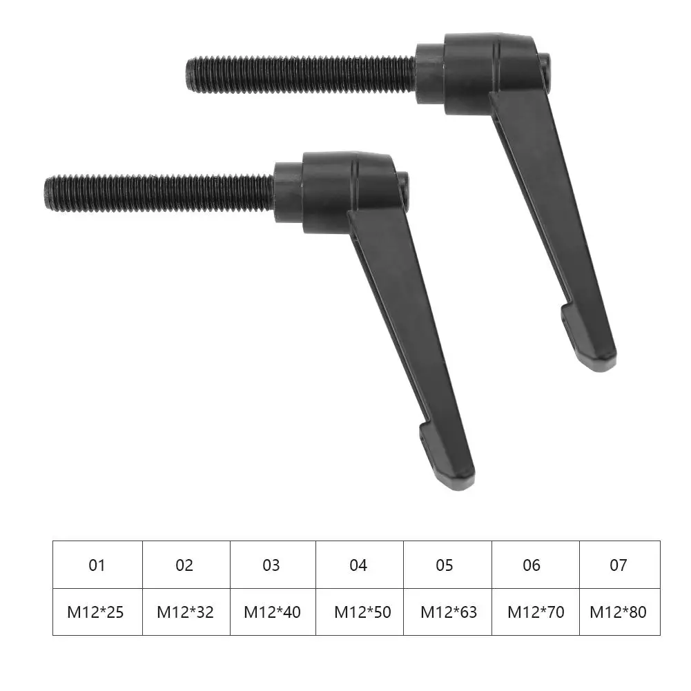 

2PCS Metal Machine Knobs Adjustable Fixing Handle M12 Male Thread NEW