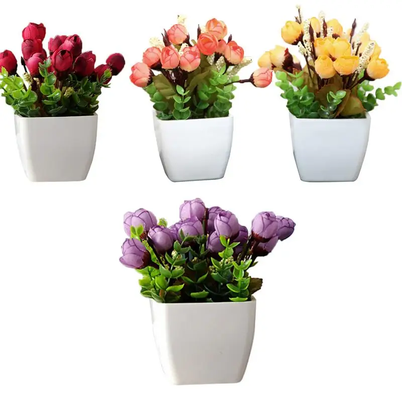 

Simulation Tea Pot Living Room Mini Decoration Home Decoration Plastic Floral Coffee Table Table Small Bonsai Flower Pot
