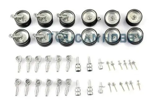 

US Stock HengLong 1/16 Challenger II RC Tank 3908 Metal Road Wheels Suspensions