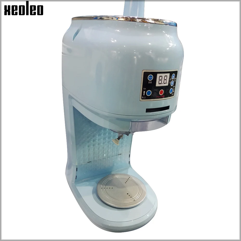 XEOLEO Ice shave machine 70kgs/h Commercial Ice shaver 300W Shaved ice machine Mini 110/220V White Snow Ice maker Icicle Slicer