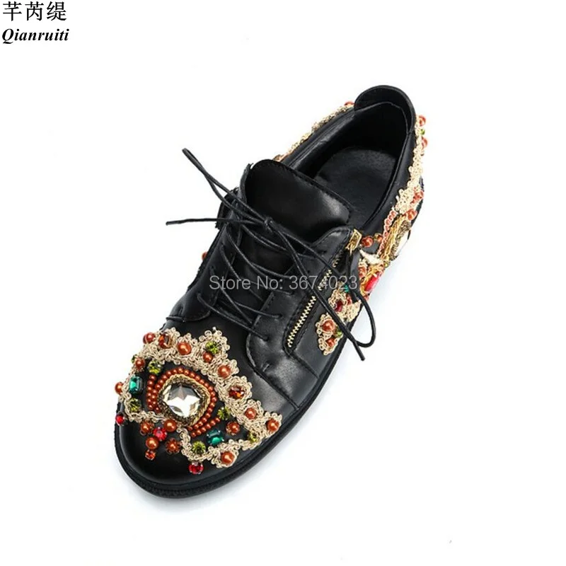 flat shoes with diamonds