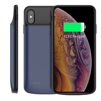 

For iPhone Xs Max Battery Charger Case with Audio 6000mAh Rechargeable Power Bank External Backup Charger Case For iPhone Xs Max