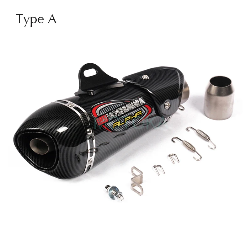Universal 51mm de la motocicleta Yoshimura tubo de Escape para GSXR600 CRF230 ER6N Z750 Z800 CBR600 SV650 Tmax530 R3 Moto GP escapar sistema de Universal 51mm de la motocicleta Yoshimura tubo de Escape para GSXR600 CRF230 ER6N Z750 Z800 CBR600 SV650 Tmax530 R3 Moto GP escapar sistema de