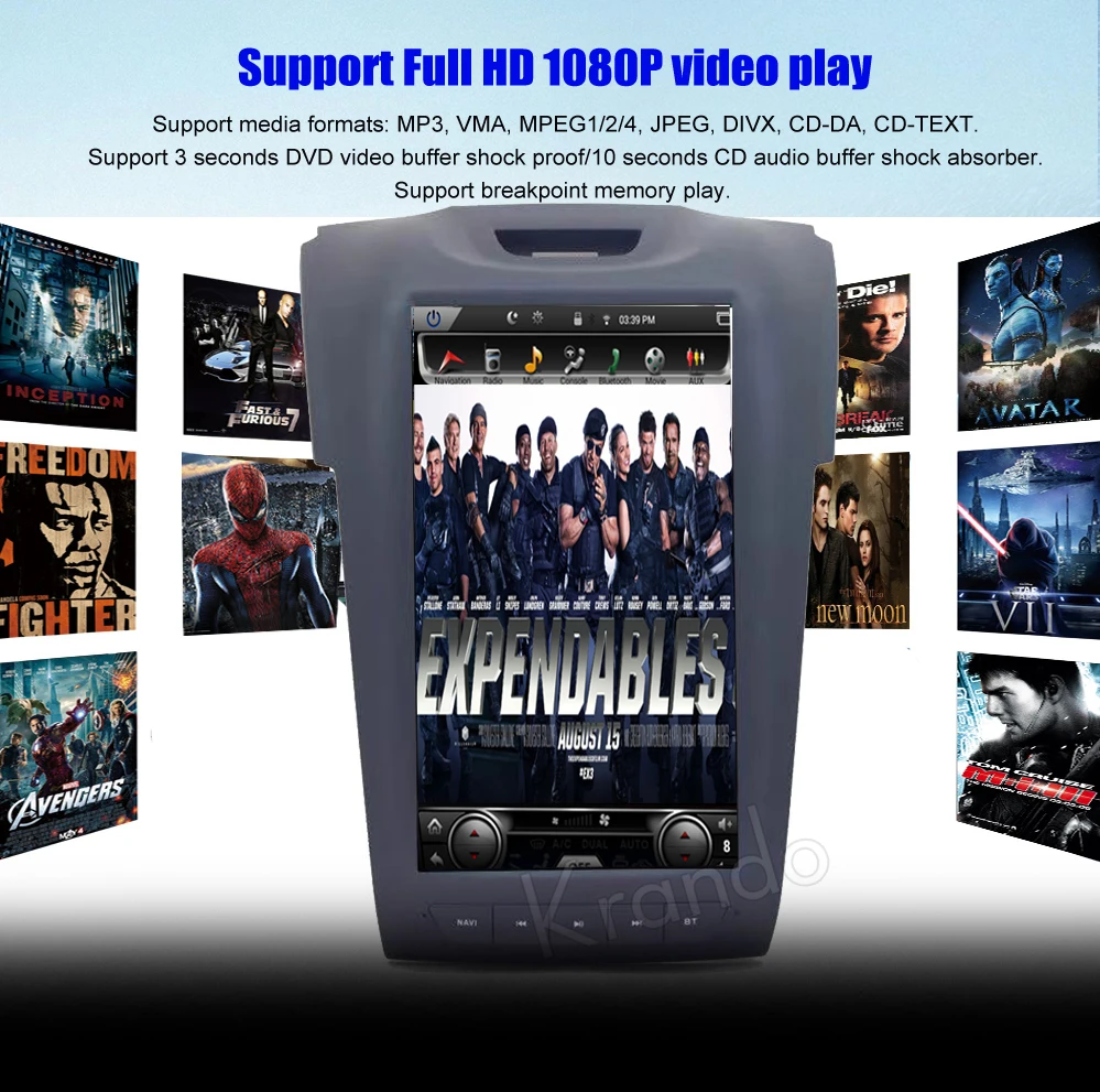 Top Krando Android 6.0 11.6" Vertical screen tesla style car radio audio player for Chevrolet S10 Isuzu D-Max 2012 multmedia system 5