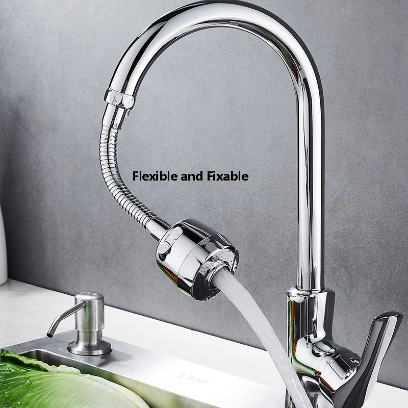 ZhangJi Kitchen 2-Mode 360 Degree Faucet Aerator Diffuser Rotating Flexible Faucet Extender Bubbler Shower Water Saving Nozzle ZhangJi Kitchen 2-Mode 360 Degree Faucet Aerator Diffuser Rotating Flexible Faucet Extender Bubbler Shower Water Saving Nozzle
