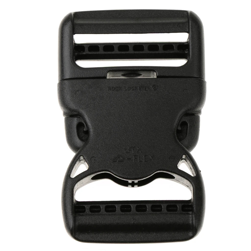 

High Quality Black Plastic Side Release Buckle Clip for 38mm Backpack Bag Webbing Strap for Outdoor Climbing Webbing Bag