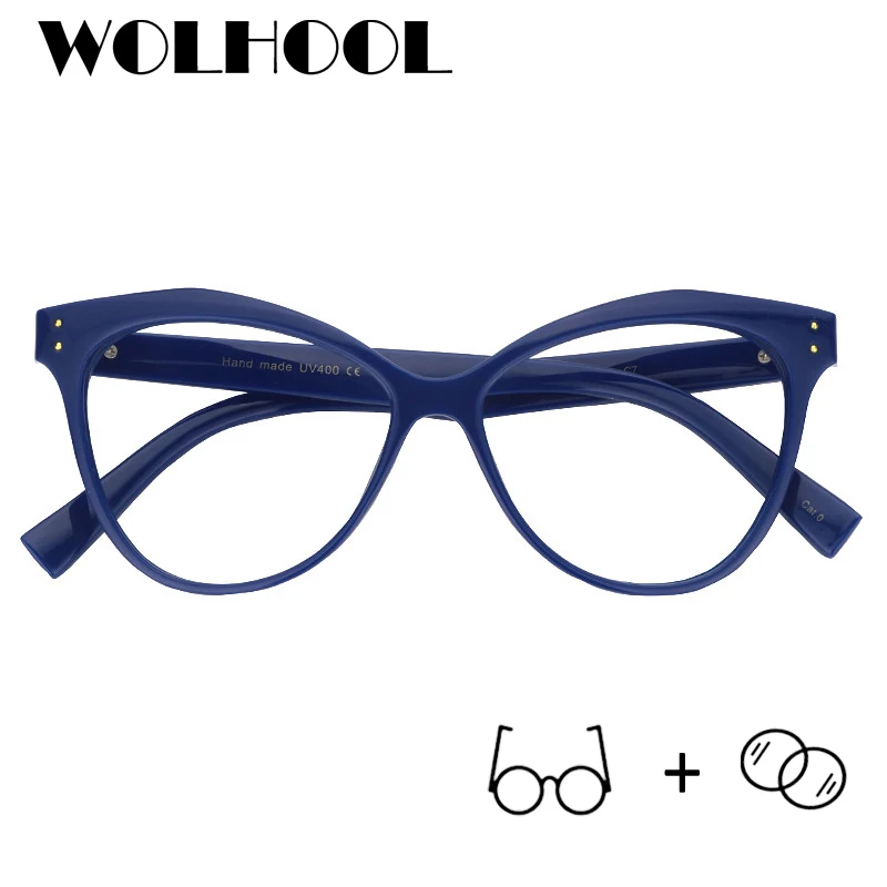 Navy blue cat eye glasses Clearance