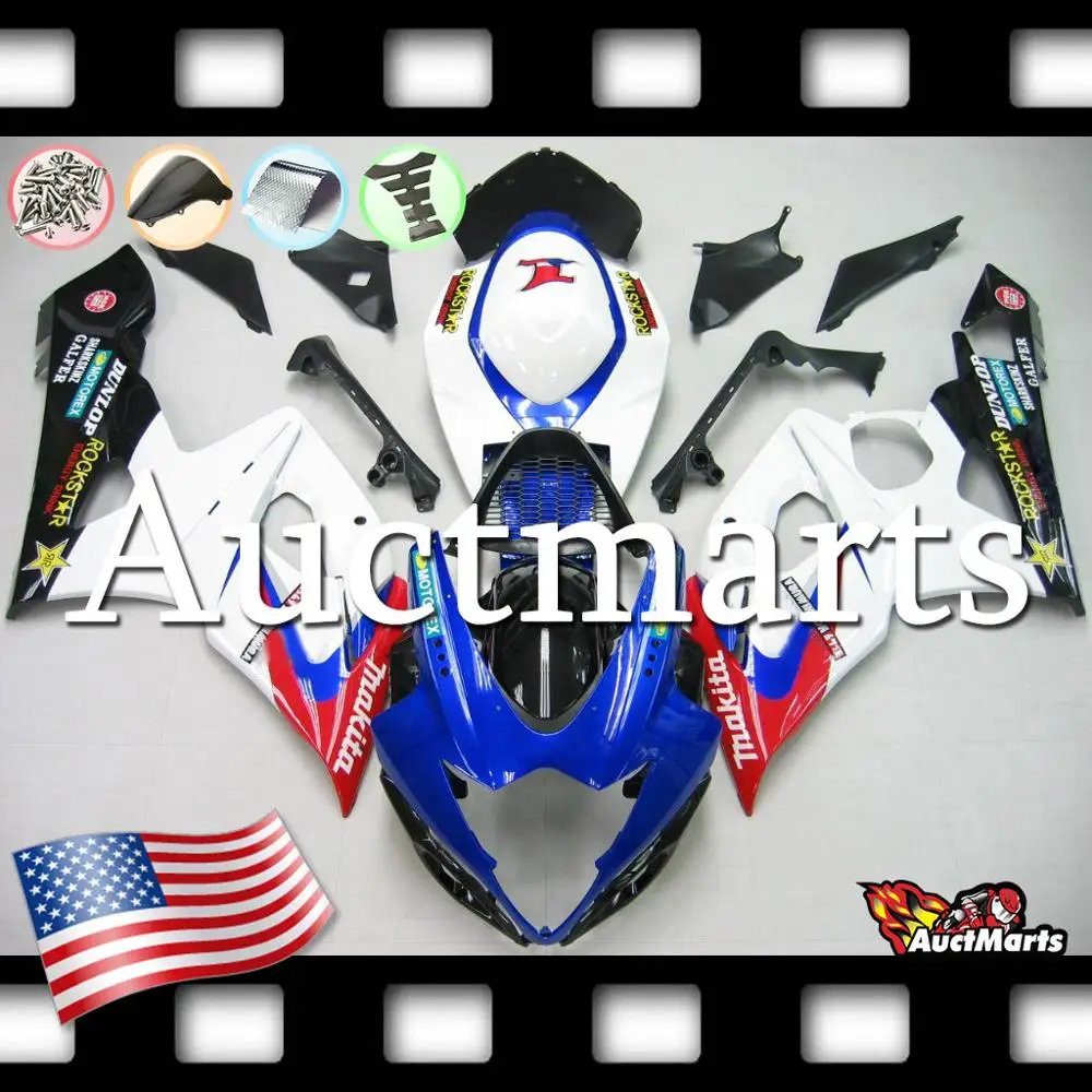 

For Suzuki GSXR 1000 GSX-R K5 05 06 2005 2006 Fairing Bodywork Plastics (P/N:2e30)