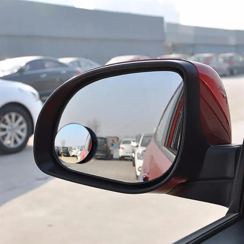 1Pcs Adjustable Car Rearview Blind Spot Side Rear Small Mirror Convex Wide-Angle