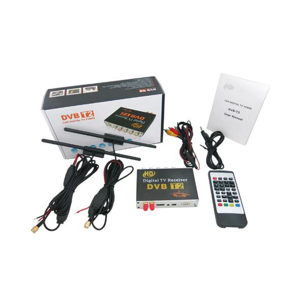 Автомобильный ресивер DVB T двойной тюнер для автомобильного DVD плеера