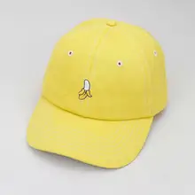 Горячая мода вышивка фрукты, авокадо виноград унисекс банан Повседневная хлопковая шляпа, бейсбольная кепка оливковый банан