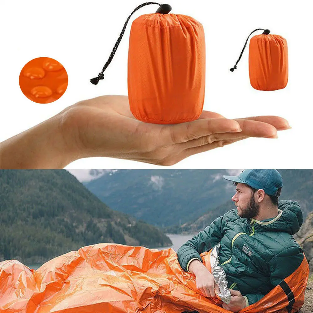 

Outdoor First-Aid Survival Emergency Tent Blanket Sleep Bag Camping Shelter Gear Life-saving Waterproof Emergency Rescue Tent