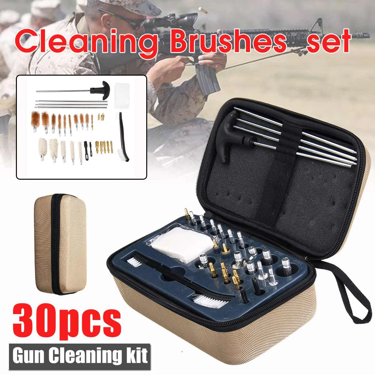 6pcs Gun Cleaning Kit Pinsel Gewehr Pistole Schrotflinte Reinigung Pinsel 