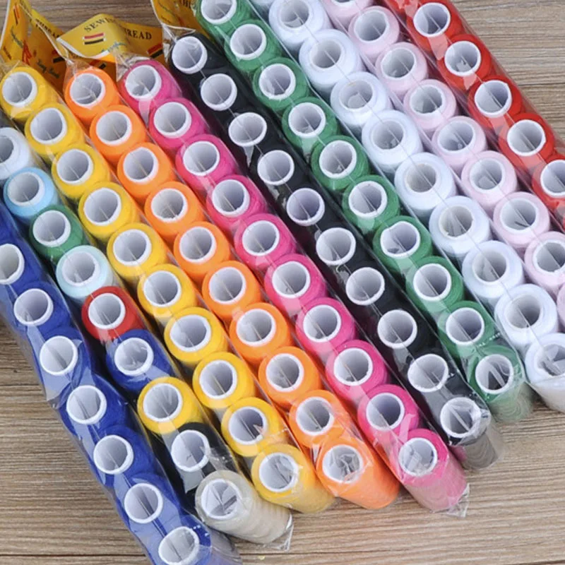 

10 Pcs High Quality Mixed Colors 200 Yards Sewing Threads Machine Embroidery Thread Home Supplies