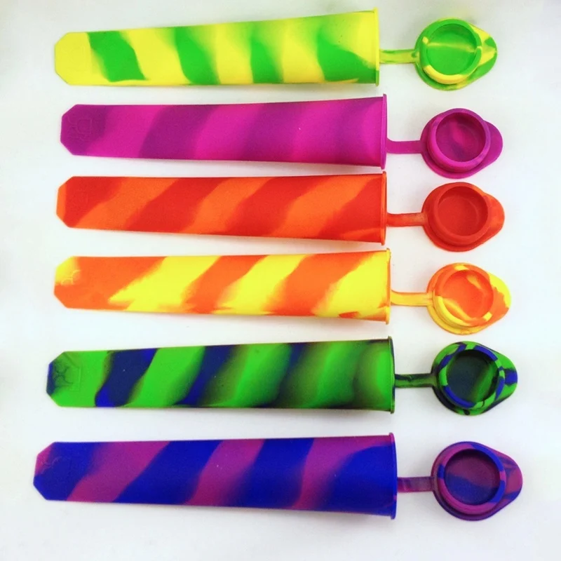 

Silicone Ice Pop Mold Popsicles Mould with Lid Ice Cream Makers Push Up Ice Cream Jelly Lolly Pop For Popsicle