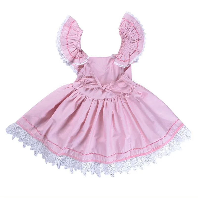 Cute Baby Girls Dress Lace Floral Party Dress Solid Ruffles Sleeveless Sundress Girls Summer Clothing Baby Dresses Cute Baby Girls Dress Lace Floral Party Dress Solid Ruffles Sleeveless Sundress Girls Summer Clothing Baby Dresses