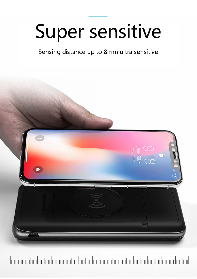 Hot digital display stand wireless charging mobile power 20000mAh mobile power wireless charging power bank portable charger Hot digital display stand wireless charging mobile power 20000mAh mobile power wireless charging power bank portable charger