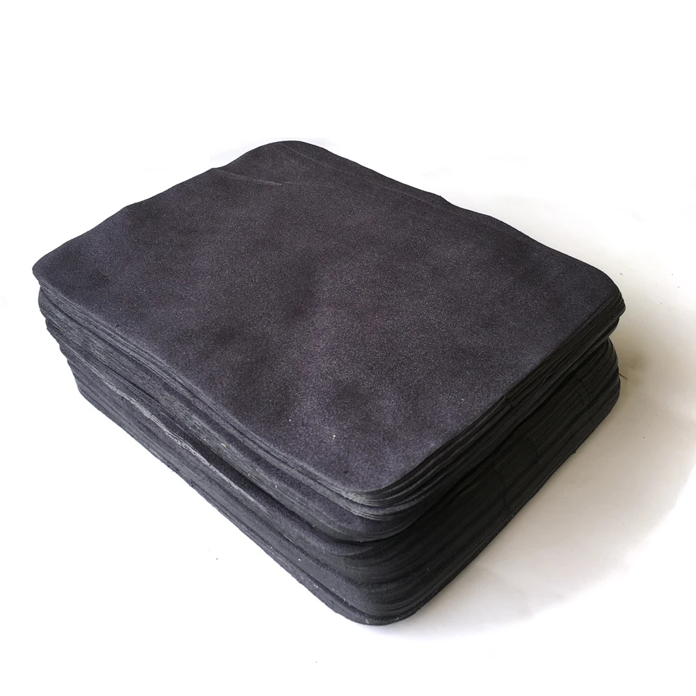 Tanie Kachawoo 175mm X 145mm 100 sztuk akcesoria do okularów czarna ściereczka czyszcząca z mikrofibry zamszowe czyszczenie do okularów dostosuj