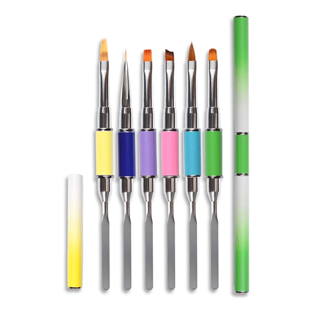 

Nail Art Palette Painted Hook Line Pen Double Head Color Nails Tool Brush Sets Manicure Beauty Drawing Brush Tools