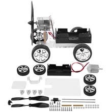 DIY сборная ветряная модель автомобиля Мотор привод обучающая умная ветряная мельница автомобиль детские игрушки модели строительные наборы