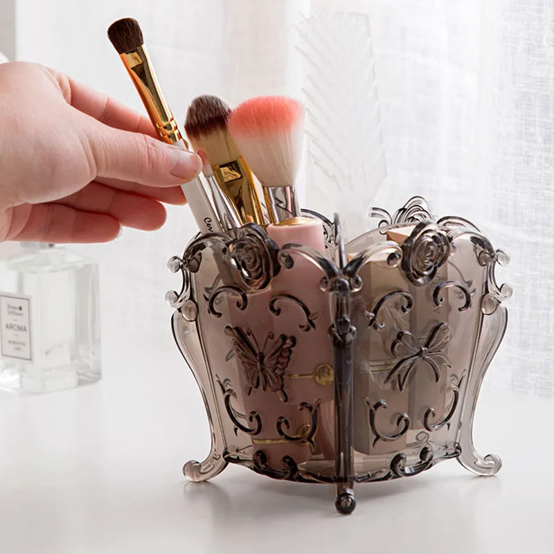 Makeup Box Cosmetic Organizer Organizador De Maquillaje Butterfly Rangement  Pinceaux Maquillage Makeup Brush Storage Pen Holder - AliExpress