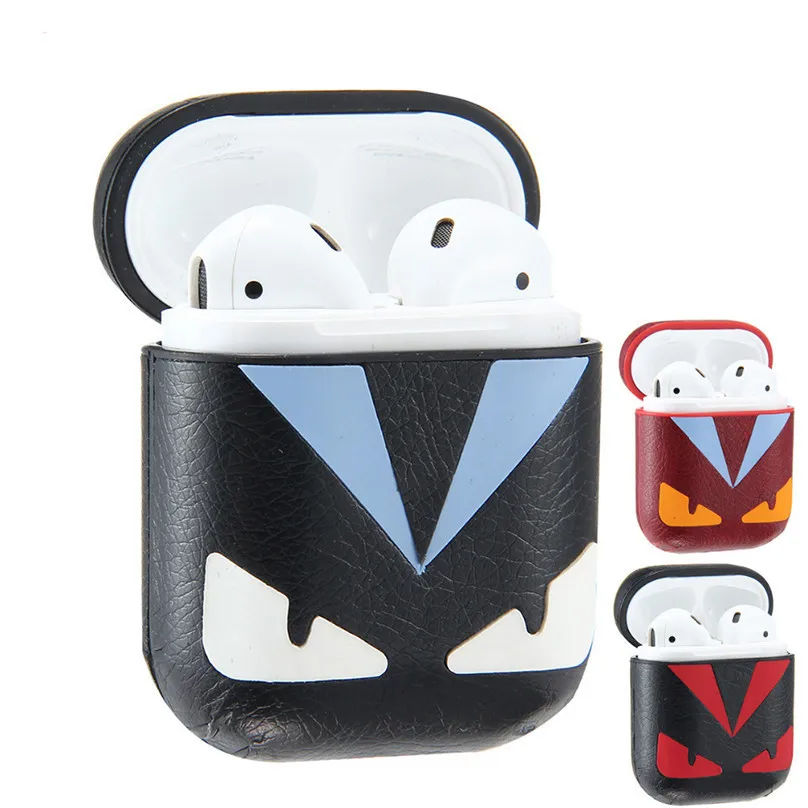 

Devil Eyes Leather Case For Airpods Protective Wireless Bluetooth Headset Box For Air Pods Earphone Headset Accessories Cover