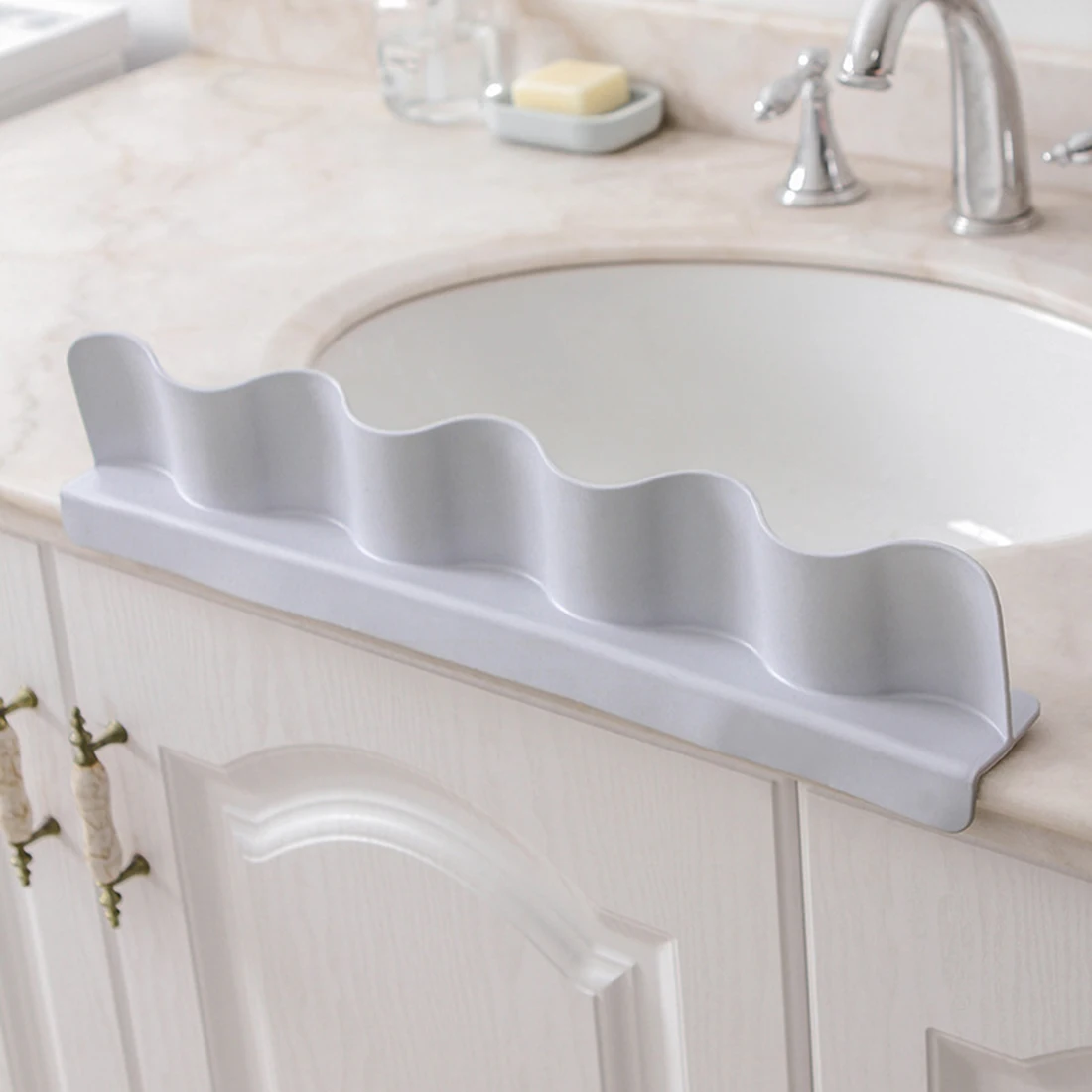 

Drop Shipping Hot 1 Pcs Household Sucked Type Water Splash Guard Water Baffle Plate For Kitchen - Grey/Pink