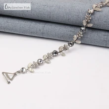 Раковина кристалл аксессуары прозрачный кристалл пояс великолепный Пром Стразы Вечерние вечернее платье нижнее белье для женщин бюстгальтер ремень