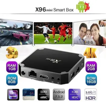 

Smart TV BOX X96 mini X96-W S905W mini TV BOX Android 7.1 4K 1GB+8GB/2GB+16GB Quad Core WiFi IPTV Set US/EU/UK/AU Plug20A05