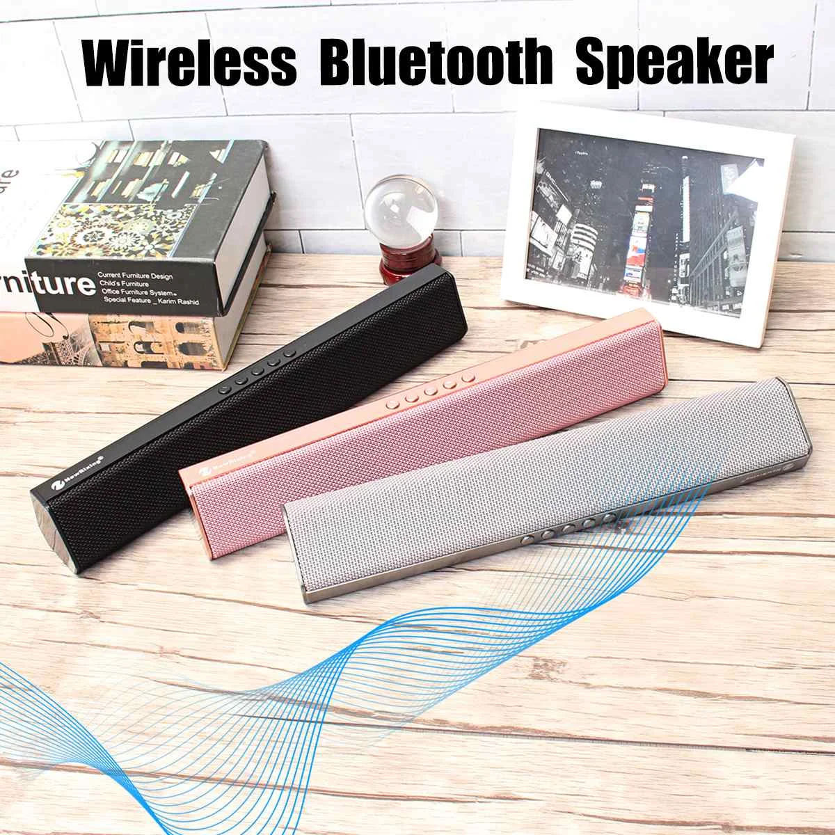 

Portable bluetooth Speaker Wireless Loudspeaker Sound Bar 3D Stereo Surround System Outdoor Indoor Music Player for Phone TV