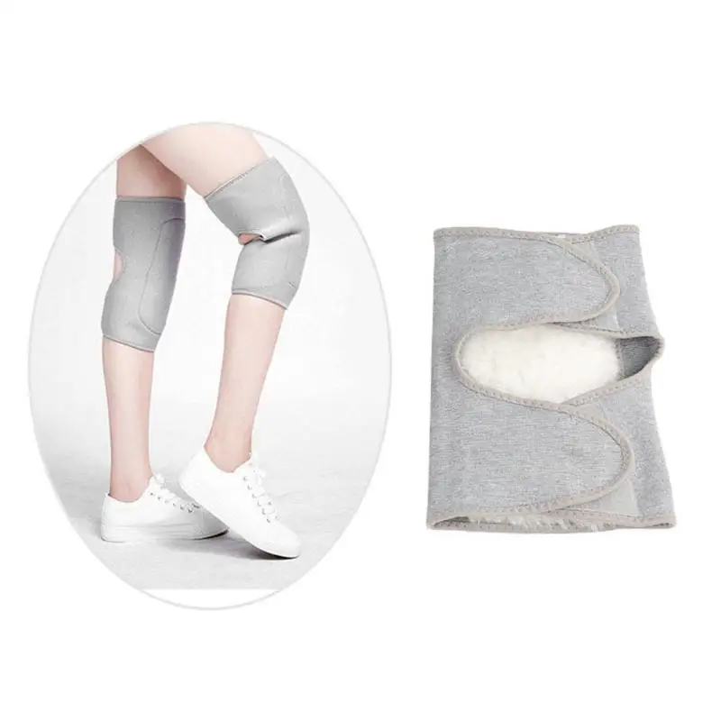 1 Pair Winter Warm Knee Protector Wool Leg Warmers Pain Kneecap Prevent